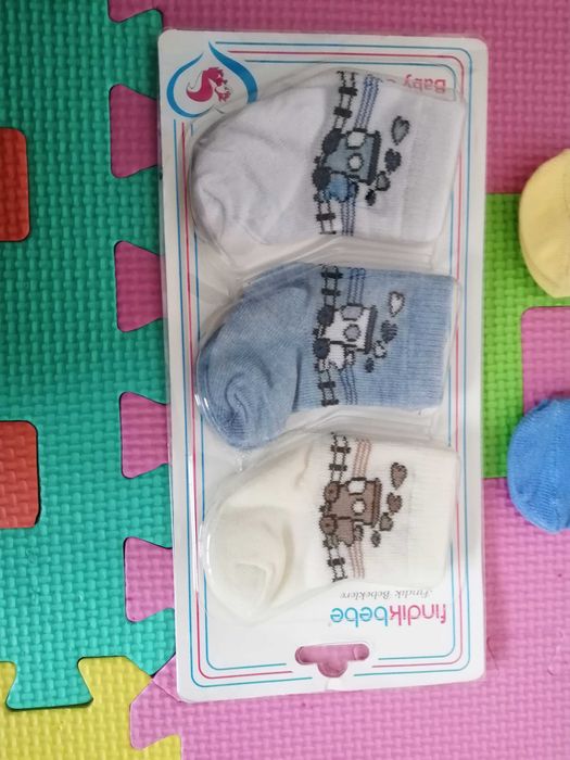 Нови бебешки чорапи за новородено 5 бр.