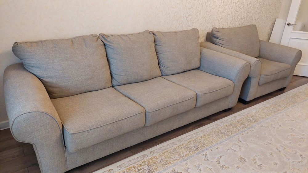 Диван +кресло 2-х местное