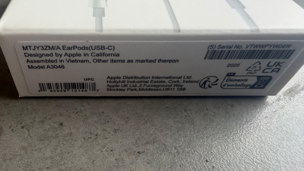 Casti apple type c