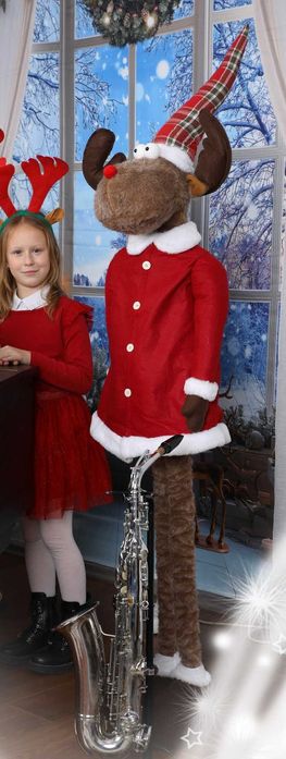 Голям Коледен елен 188см ХХЛ Коледна декорация украса НОВ