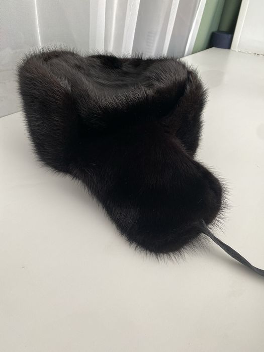 Шапка-ушанка норковая 58 размер