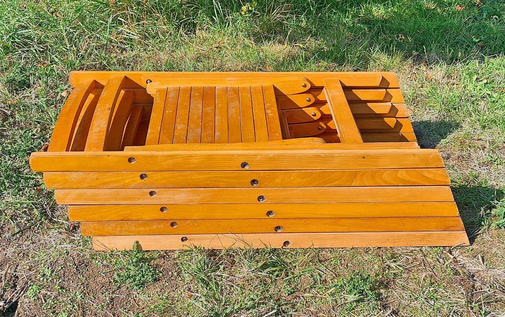 Столове сгъваеми парен бук комплект