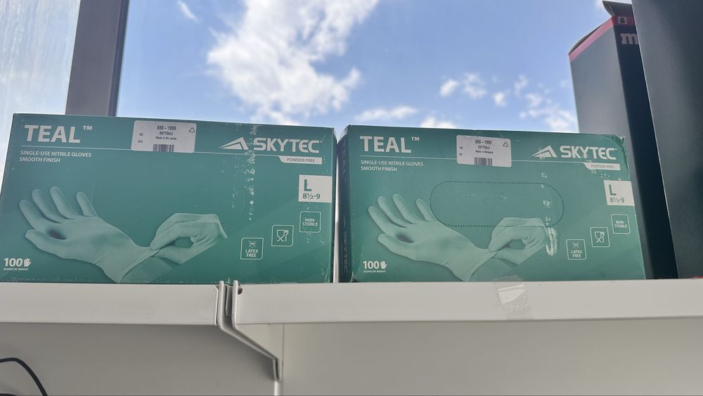 Нитрални ръкавици Skytec Teal