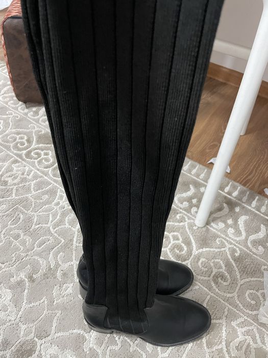 Сапоги кожаные ботфорты 36