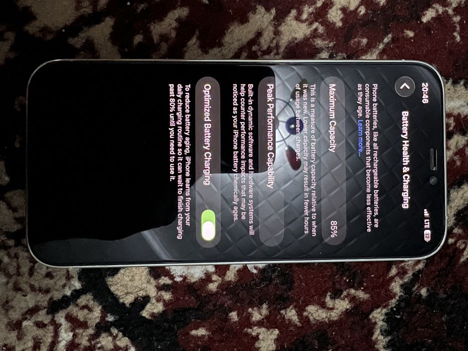 Iphone 12 pro 128/85