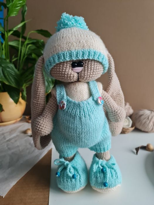 Амигуруми плетени играчки коте/зайче