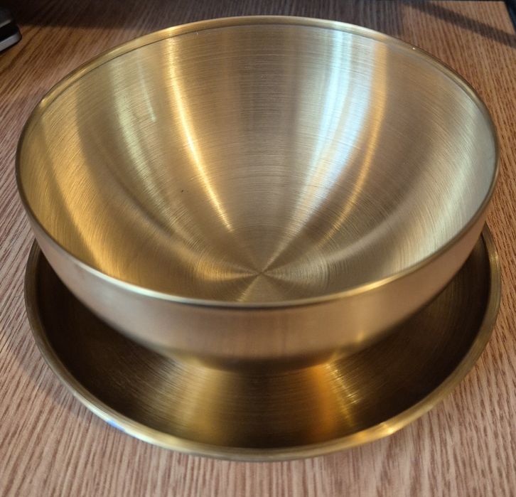 Farfurie/ bol inox auriu+diverse absolut noi