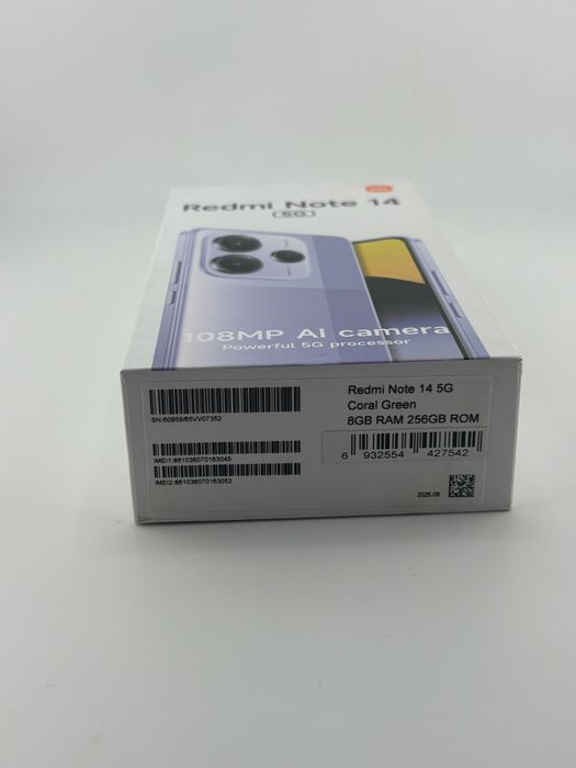 Xiaomi Redmi Note 14, 8GB RAM, 256GB, 5G, Coral Green sigilat