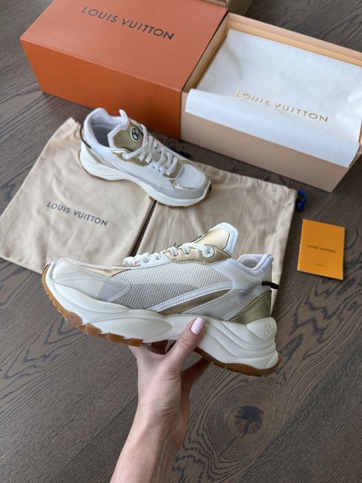 Louis Vuitton естествена кожа бели сникърси маратонки