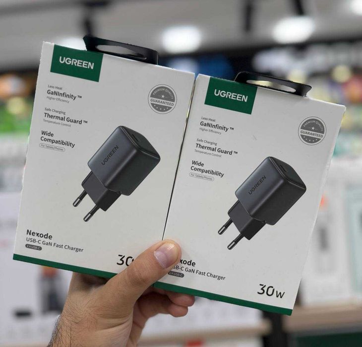 Ugreen Nexode Pro 20W, 30W, 45W GaN Dual USB-C зарядное устройство