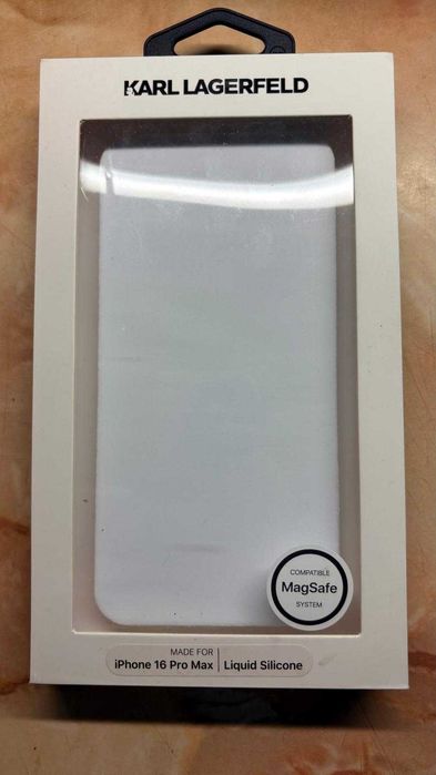 Husă iPhone 16 Pro Max Karl Lagerfeld Silicone MagSafe Black+cutia originala