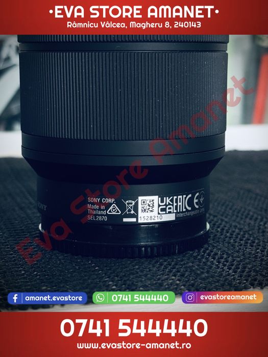 Obiectiv Foto Mirrorless SONY FE 28-70mm F3.5-5.6 OSS Montura Sony-E