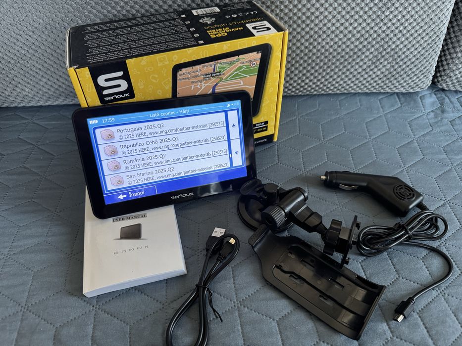 GPS auto camion Serioux UPQ700 ecran 7” actualizat ca nou