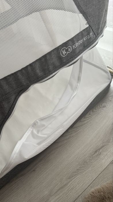 Бебешка кошара KinderKraft 4 в 1, Сива