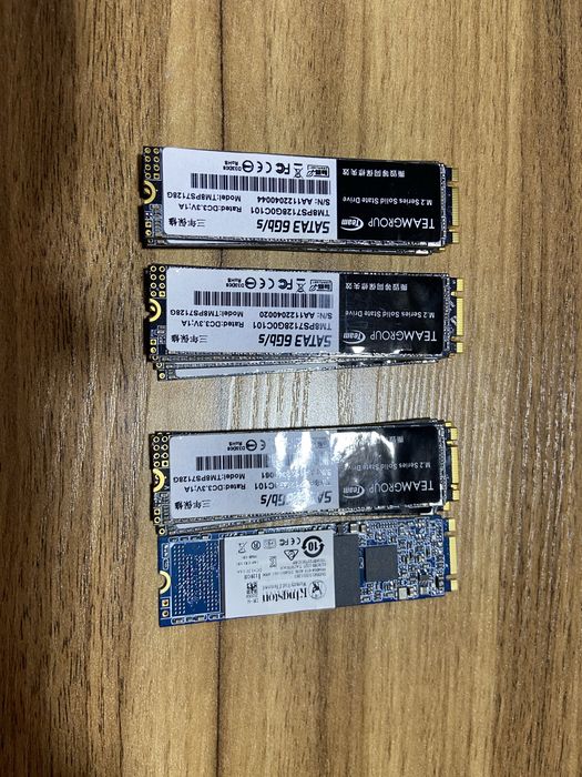 SSD M.2 SATA 128GB TeamGroup/Kingston - 13 шт