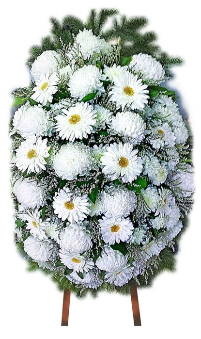 Доставка на цветя, венци за погребение