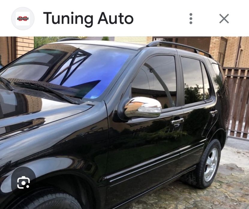 Capace oglinzi cromate din otel pt mercedes ml w163