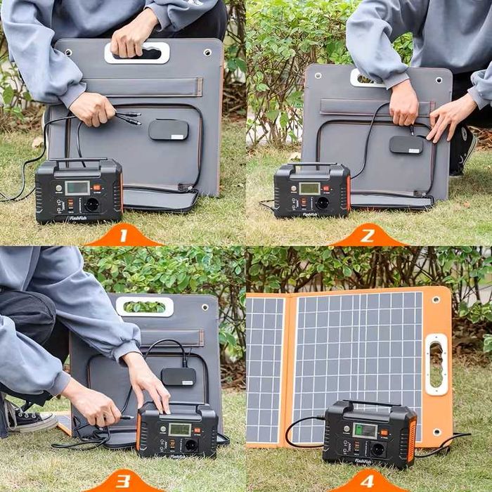 Panou Solar Portabil Camping 100w REALI FlashFish cel mai bun!!!