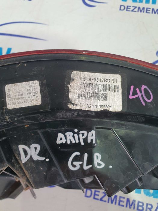 Stop aripa spate dreapta Mercedes GLX X247 an 2020 cod A2479066804
