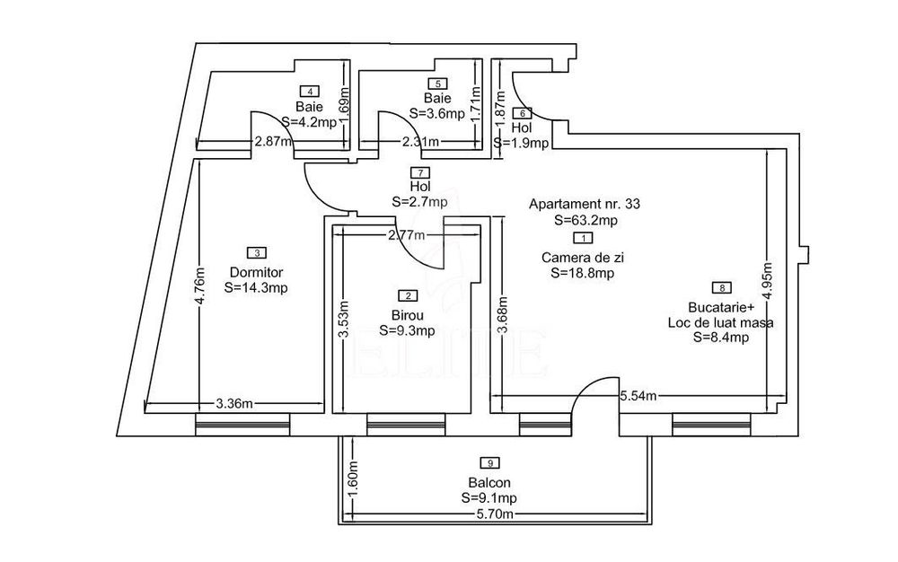 Apartament 3 camere în zona str. Fabricii, str. Campina
