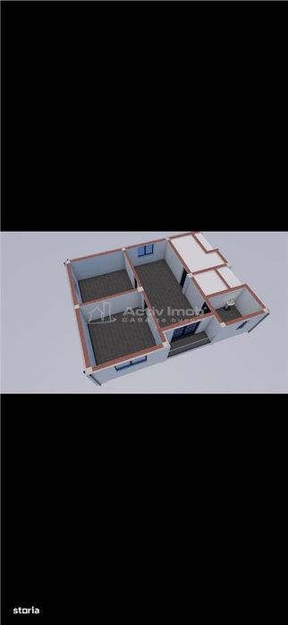 Apartament 3 decomandat, etaj 1, 76.15 mp- Albesti