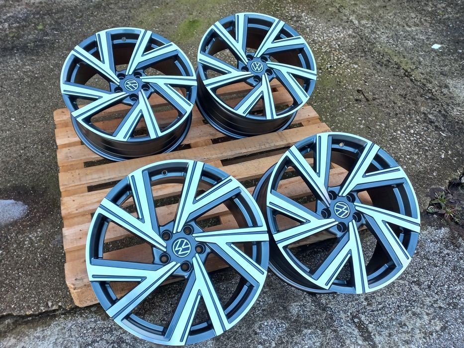 19.Vw Gunmetal Polish 8ж ет40 Golf Passat Tiguan Audi A3 A4 A6 A8 Q3 5