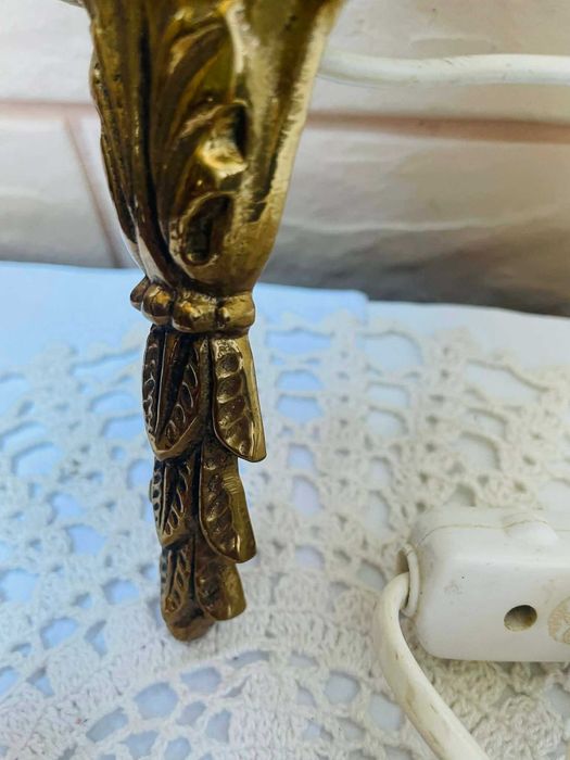 Красива месингова лампа за стена от Англия