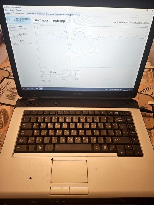 Лаптоп Toshiba Satellite L300 с T2390