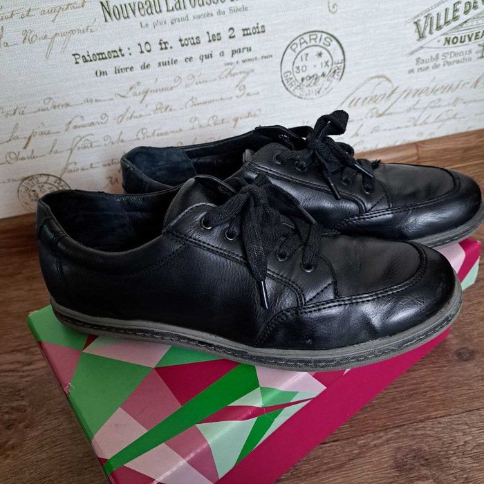 Туфли кожаные, подростковые.