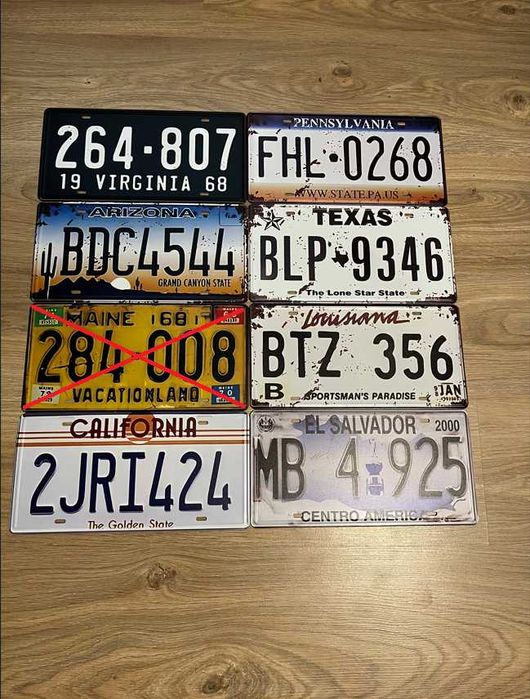 Американски регистрационни номера - РЕПЛИКА.