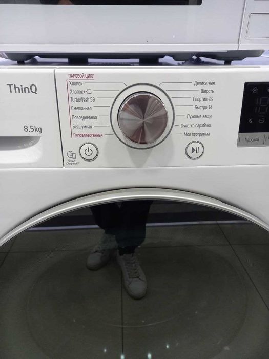 Стиральная машина LG 8.5 кг F2V7GW1W AI DD Inverter TurboWash Steam