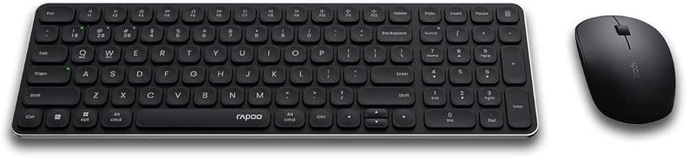 Беспроводной комплект клавиатура+мышь Rapoo 9320M BLACK Dual Mode BT