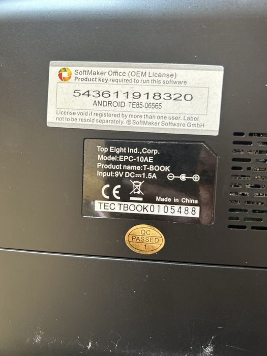 Vand notebook functionabil