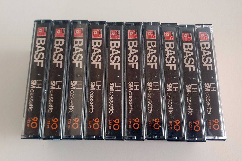 Set de 10 casete BASF LH C90