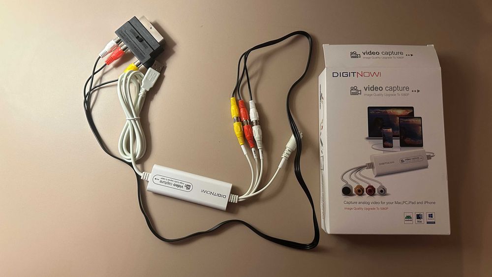 Placa de captura Digitnow, vhs to digital converter (USB-A)