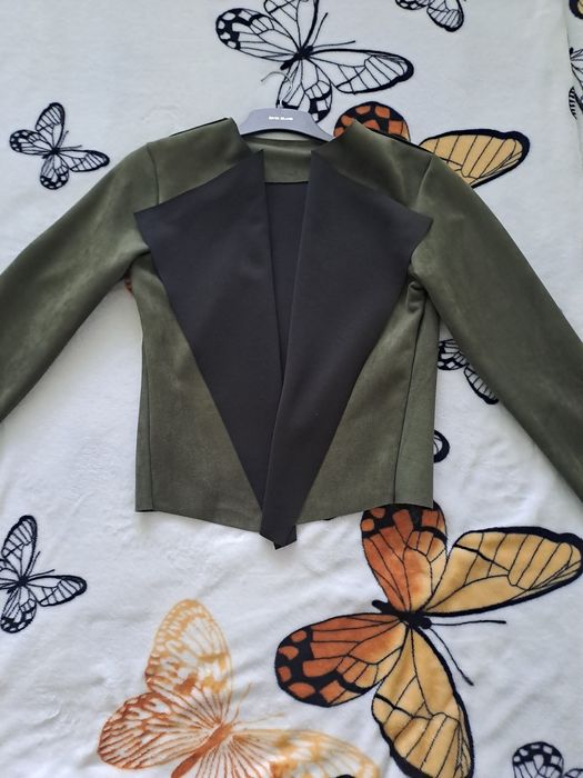 Blaizer de piele întoarsă