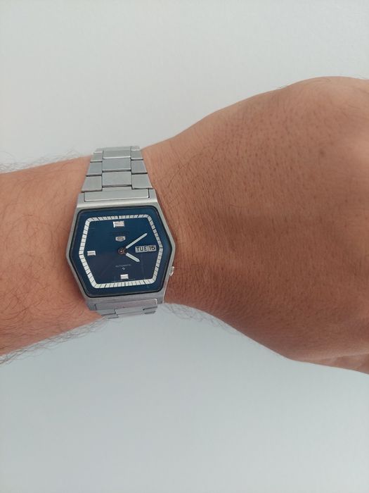 Seiko 5 hexagonal mecanism 6309-513A raritate colectie