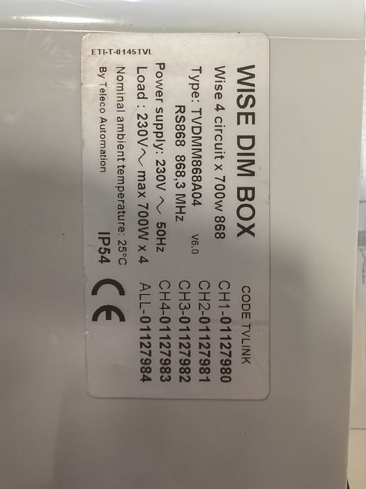Automatizare lumini WISE DIM BOX 4 X 700W