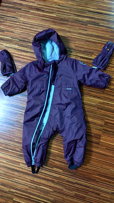 Combinezon iarna bebe +manusi + papucei textili 18 luni wedze decathlo