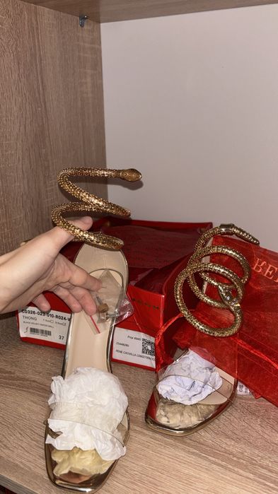 Sandale Renee Caovilla - aurii serpent