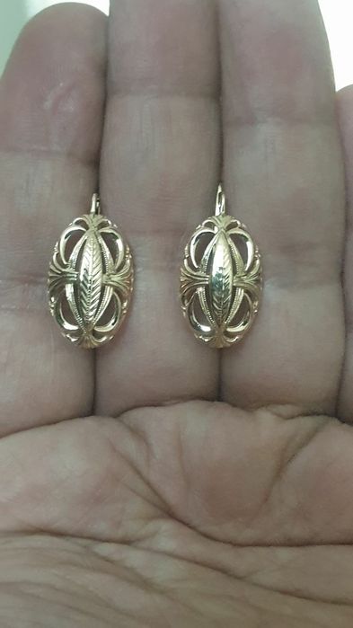 Одесса 1992год заводские серьги 585пробы 6.61грам