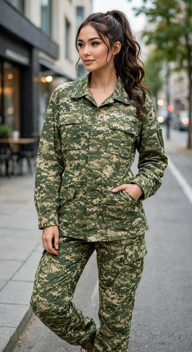 Военная форма НВП для девушек.