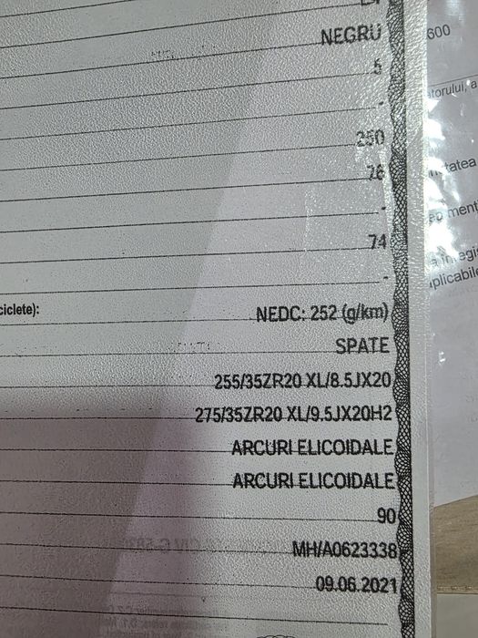 Vand set de anvelope cu jante AMG, 20, in doua marimi, cu anvelope ap