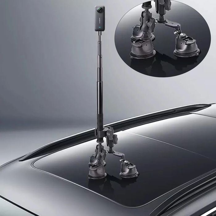 Крепление на авто для камеры go pro insta360 dji на присоске