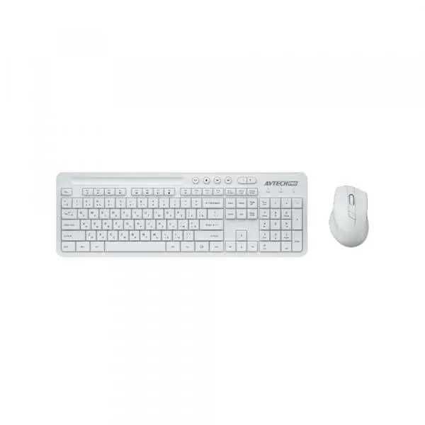 Клавиатура и мышь KB+Mouse AVTech Pro CW604 (Black) (White) 1,4