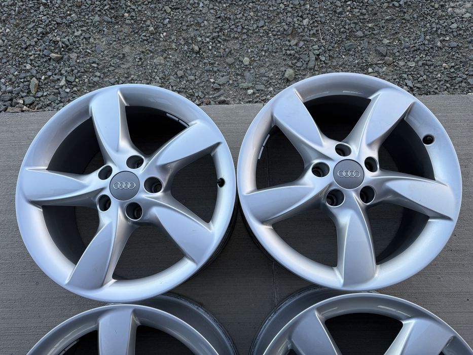 4бр. ПОЧТИ ЧИСТО НОВИ 17” ОРИГИНАЛНИ Джанти 5х112 за-AUDI/VW/SKODA/SEAT/VAG- 7.5Jx17, ET37