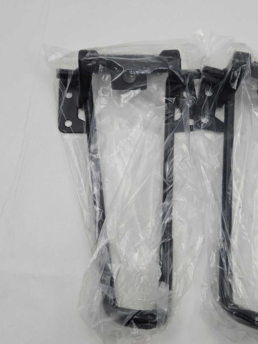 Set 4 picioare metalice pliabile pentru masa, 18 cm, negre