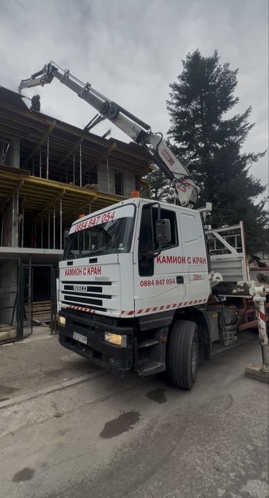 Транспортни услуги с Камион с Кран