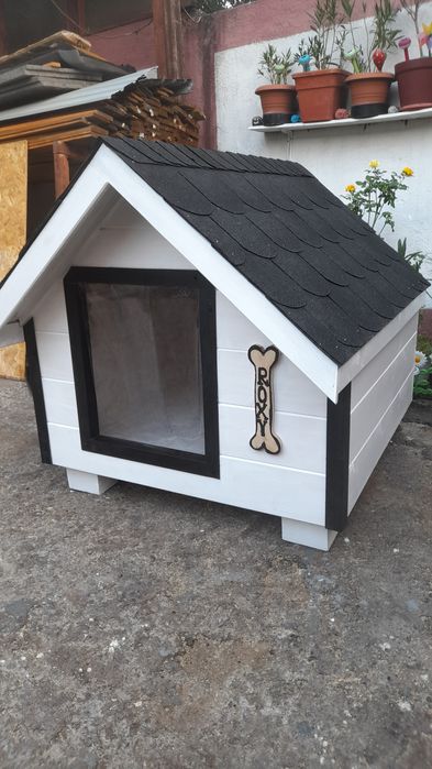 Cușcă câine  izolata termic genul Sandwich osb polistiren