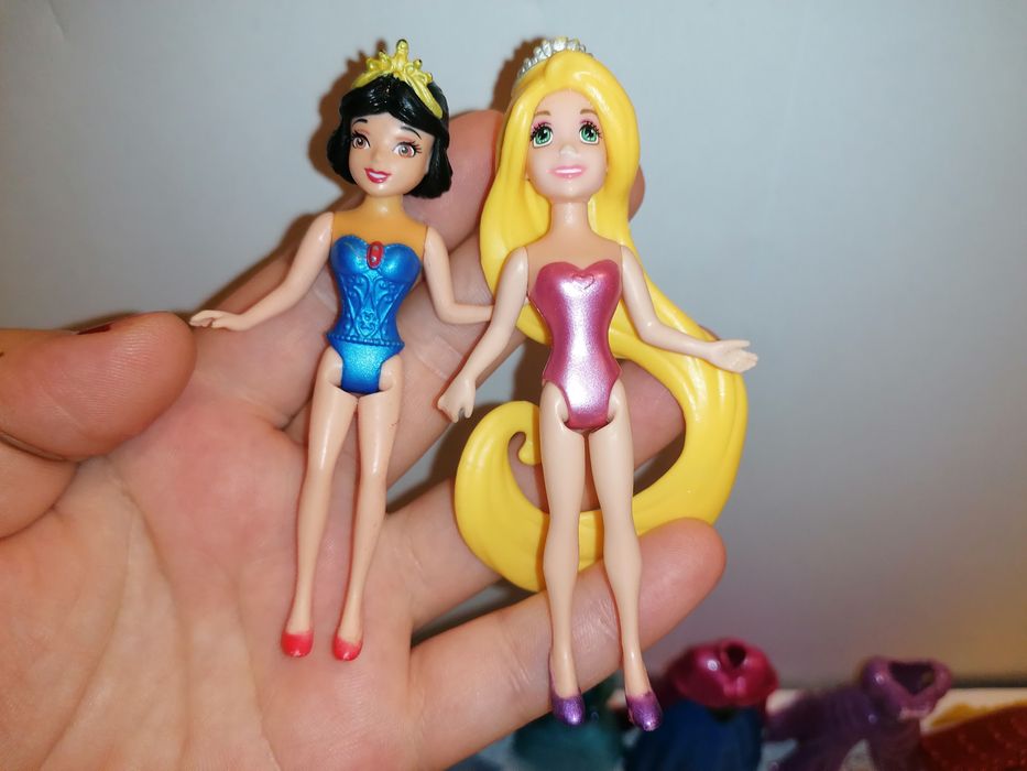 Figurine printese clips /Rapunzel, Ariel, Elsa, Tiana